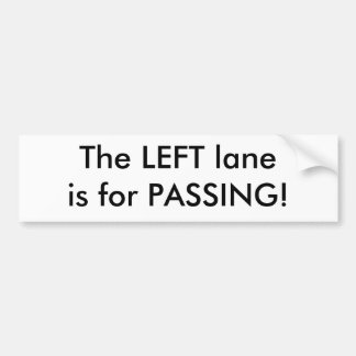 渡ることのための左のlaneis! バンパーステッカー