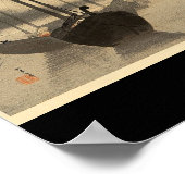 渡辺清亭の霧の中の船1851年～1918年 ポスター (角)