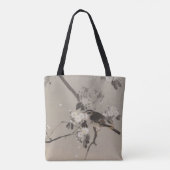 渡辺省亭による花の枝の鳥 トートバッグ (裏面)