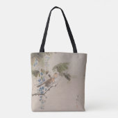 渡辺省亭による花鳥画 トートバッグ (裏面)