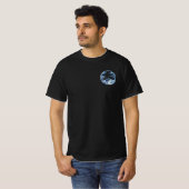 渡辺省亭|丸い波 Tシャツ (正面フル)