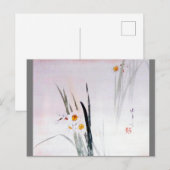 渡辺聖亭、水仙 ポストカード (正面/裏面)
