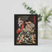 渡辺Tsuna戦いの鬼、歌川国芳 ポストカード (スタンド正面)