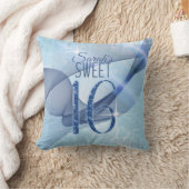 渦きらめくSweet sixteen青ID652 クッション (ブランケット)