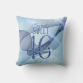 渦きらめくSweet sixteen青ID652 クッション (正面)