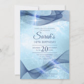 渦きらめくSweet sixteen青ID652 招待状 (裏面)