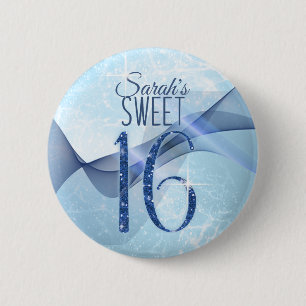 渦きらめくSweet sixteen青ID652 缶バッジ