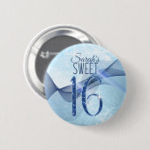 渦きらめくSweet sixteen青ID652 缶バッジ (正面&裏面)