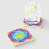 渦すごいカラフル湾 ストーンコースター (横)