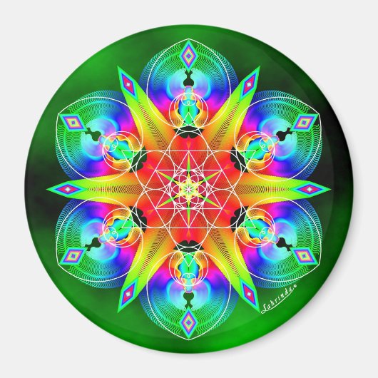 渦で喜ぶ マグネット (正面)