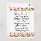 渦に入る方法を説明する ポストカード (正面/裏面)