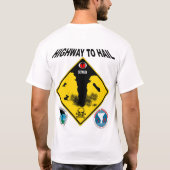 渦のブードゥーのデザイン Tシャツ (裏面)