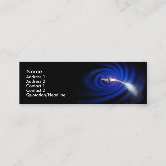 渦のプロフィールカード スキニー名刺 (正面)