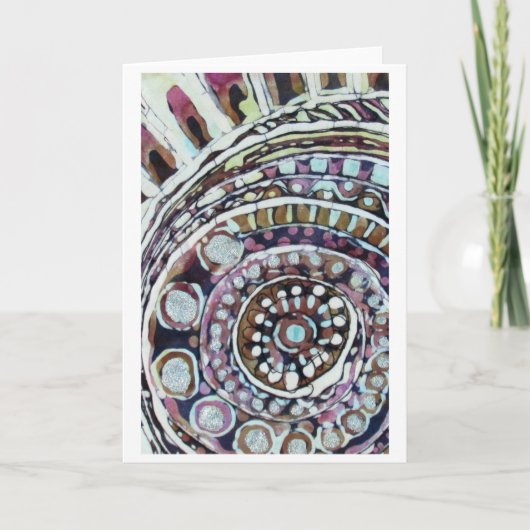 渦の円形浮彫り カード (正面)