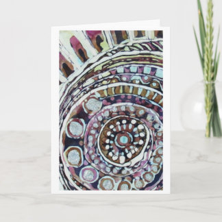 渦の円形浮彫り カード