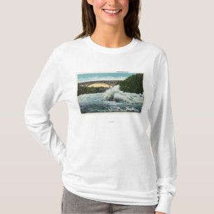 渦の急流橋および渦の眺め Tシャツ