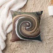 渦を巻く母なる地球と水.... クッション (ブランケット)