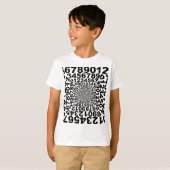 渦を数える数渦数学 Tシャツ (正面フル)