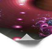 渦カラフル緩和曲線 ポスター (角)