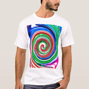 渦カラフル Tシャツ
