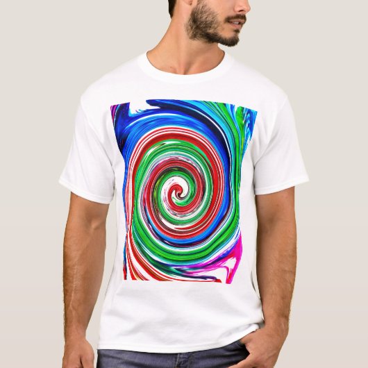 渦カラフル Tシャツ (正面)