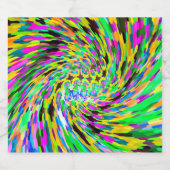 渦サイケデリック ビールラベル (シングルラベル)