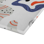 渦スタイリッシュと縁石の抽象芸術 カッティングボード (角)