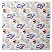 渦スタイリッシュと縁石の抽象芸術 タイル (正面)