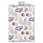 渦スタイリッシュと縁石の抽象芸術 フラスク (裏面)