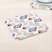 渦スタイリッシュと縁石の抽象芸術 ペーパーコースター (アングル)