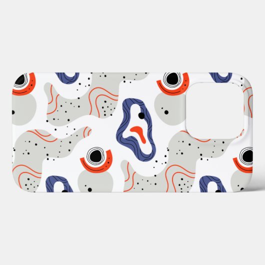 渦スタイリッシュと縁石の抽象芸術 Case-Mate iPhoneケース (裏面 (横))