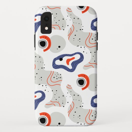 渦スタイリッシュと縁石の抽象芸術 Case-Mate iPhoneケース (裏面)