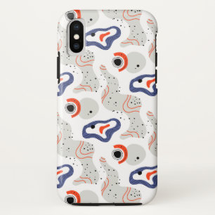 渦スタイリッシュと縁石の抽象芸術 iPhone XSケース