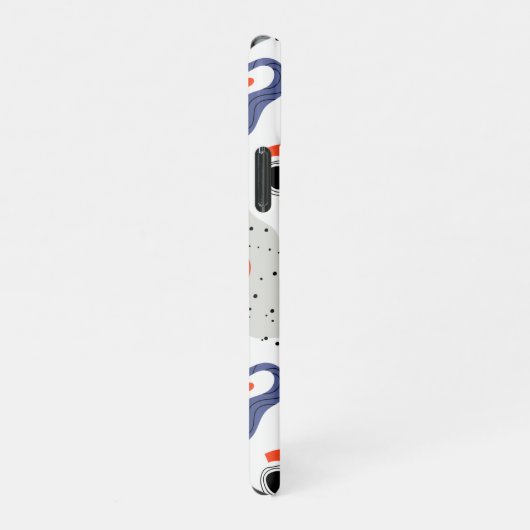 渦スタイリッシュと縁石の抽象芸術 iPhoneケース (右側)