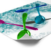 渦ポスターに登場する料理のスプーン ポスター (角)