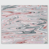 渦モダン抽象芸術水色 ラッピングペーパー (フラット)