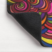 渦巻およびカラフルの層! マウスパッド (コーナー)