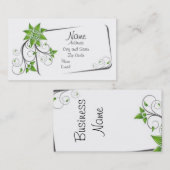 渦巻およびボーダー 名刺 (正面/裏面)