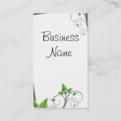 渦巻およびボーダー 名刺 (裏面)