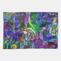 渦巻およびラインとのすべての色