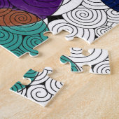 渦巻きと円のパズル ジグソーパズル (側面)