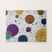 渦巻きと円のパズル ジグソーパズル (横)