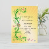 渦巻きと蝶 招待状 (スタンド正面)