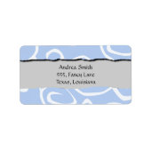 渦巻きのパターン、旋回パターン、旋回、青 ラベル (正面)