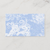 渦巻きのパターン、旋回パターン、旋回、青 名刺 (裏面)