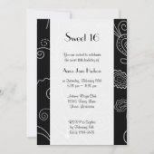 渦巻きのパターン、渦巻きのパターン、渦巻形の甘い16 招待状 (正面)