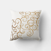 渦巻きアラベスクモノグラムの クッション (裏面)