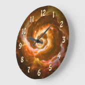 渦巻きエイリアンブロブ(グロー効果) ラージ壁時計 (傾斜)