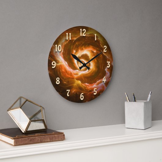 渦巻きエイリアンブロブ(グロー効果) ラージ壁時計 (オフィス)