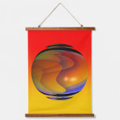渦巻きオルブウォールタペストリー 吊り下げ型タペストリー (正面)